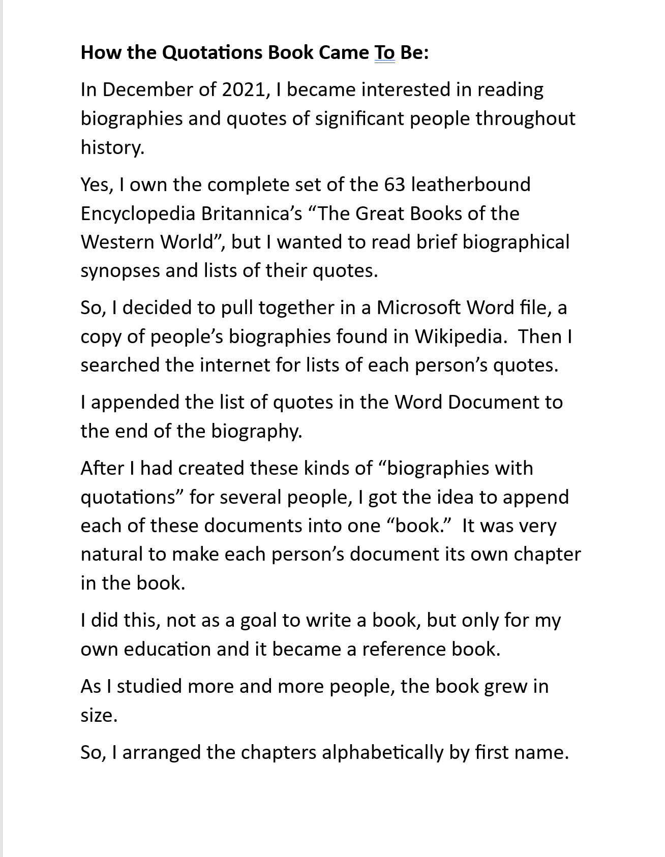 A page of an article with the title and author 's name.