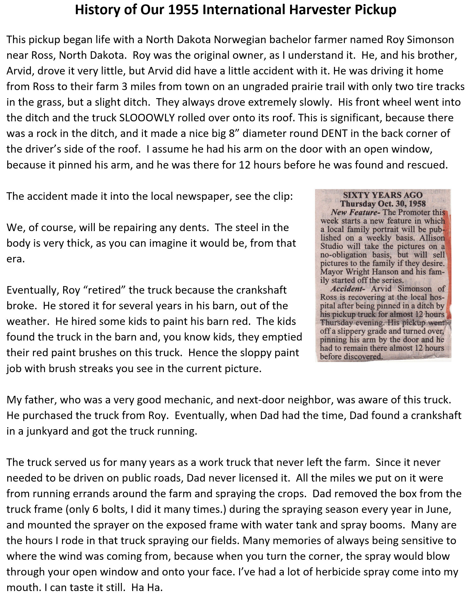 History of truck - Page 1 of 4-97a12b7